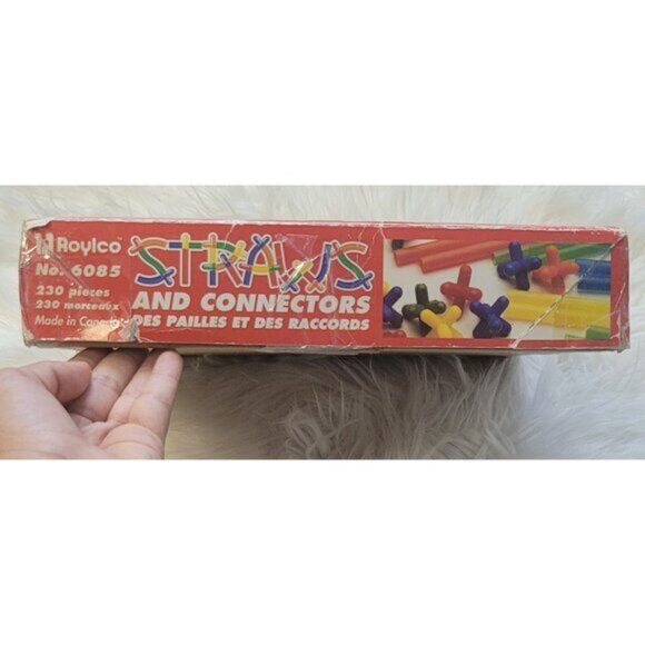 Roylco Straws Connectors Creative Building Set 230 Piece Construction Kit STEM - Picture 3 of 9